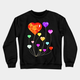 Vintage Balloon Hearts Crewneck Sweatshirt